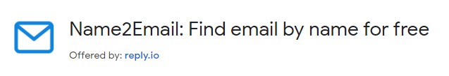 Name2Email: Find email by name for free by reply.io